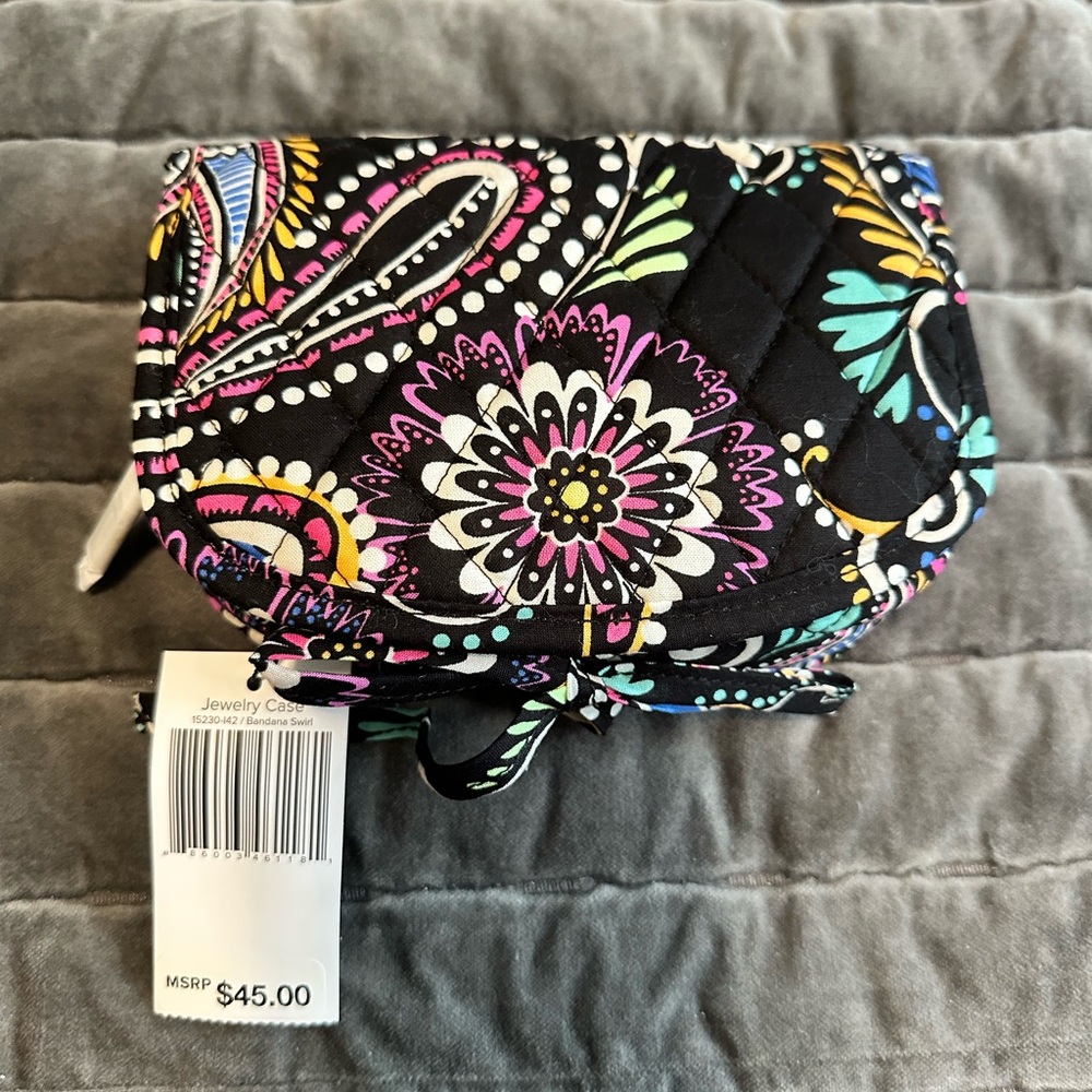 Vera Bradley Travel Jewelry Case Bandana Swirl